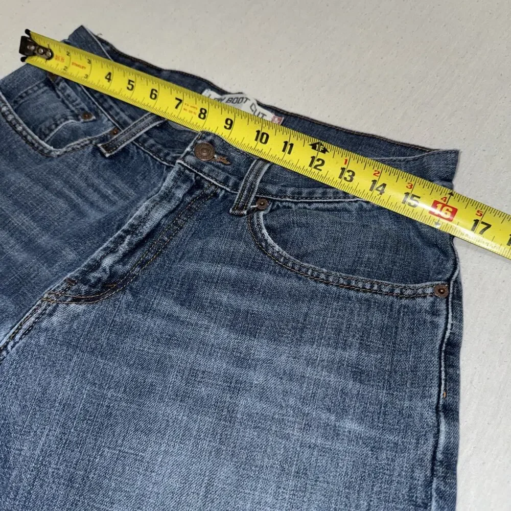 Vintage Levis 527 Low Boot Cut Jeans Mens 32x32 Hemmed To 31x28 Y2K Denim